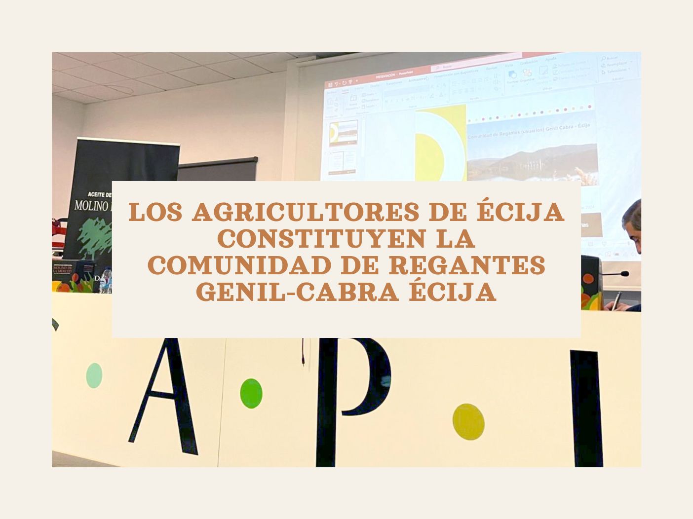Imagen destacada de Los agricultores de Écija constituyen la Comunidad de Regantes Genil-Cabra Écija