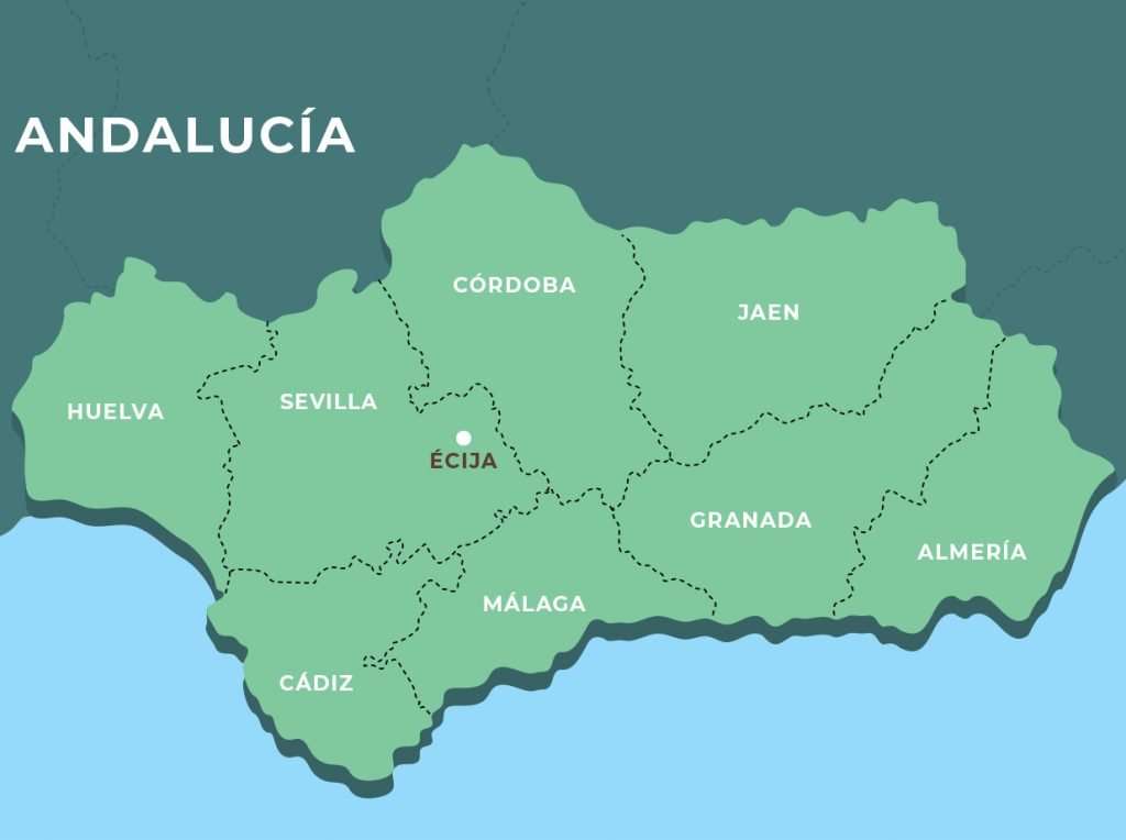 Ubicación de CAPI Écija en Andalucía