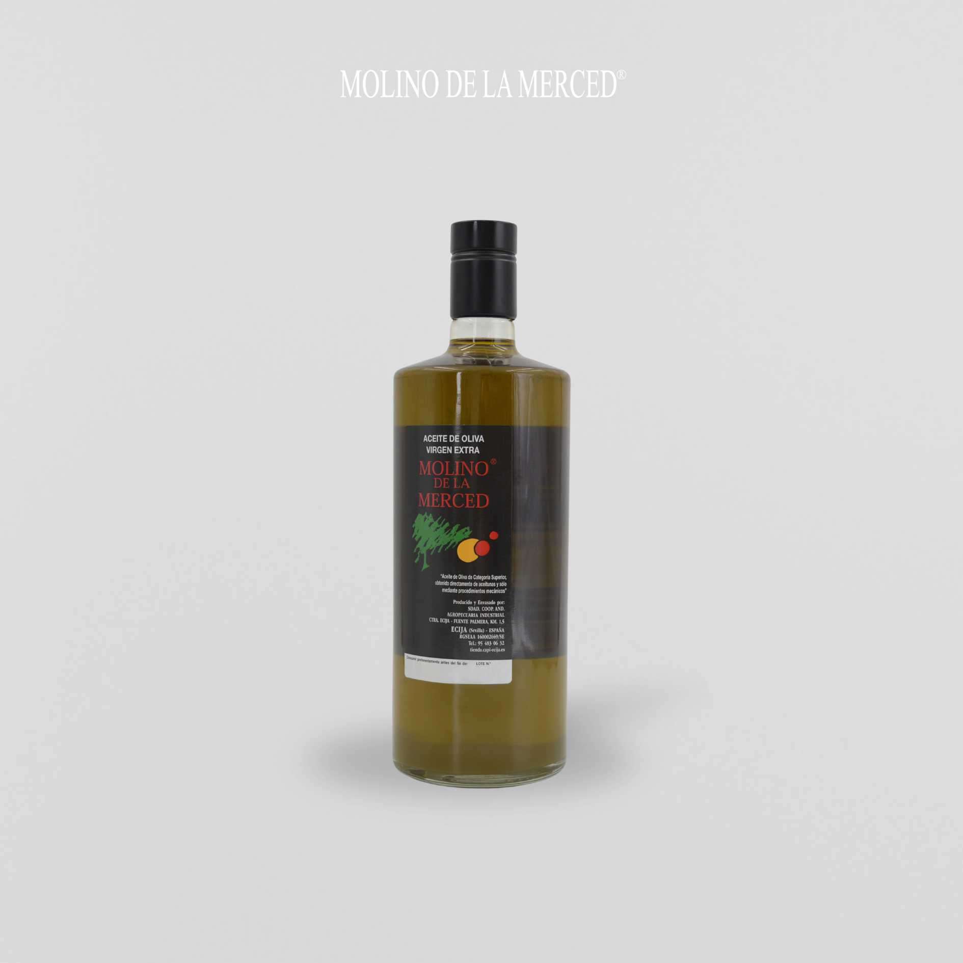 Aceite de Oliva Virgen Extra Molino de la Merced, producido por CAPI Écija